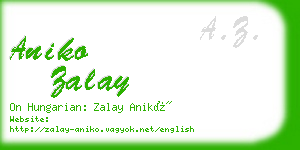 aniko zalay business card